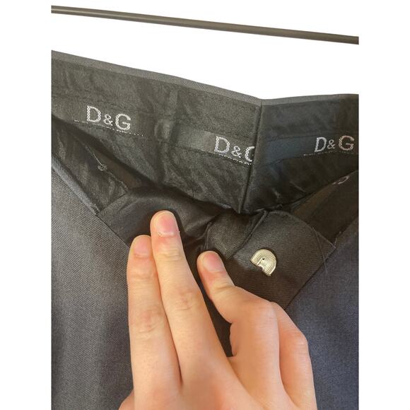 New Dolce and Gabbana Gray Dress Men's Wool Blend Slacks Sz 29 - Picture 5 of 9